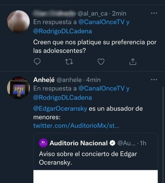 Cancelan a Oceransky por comentarios pedófilos