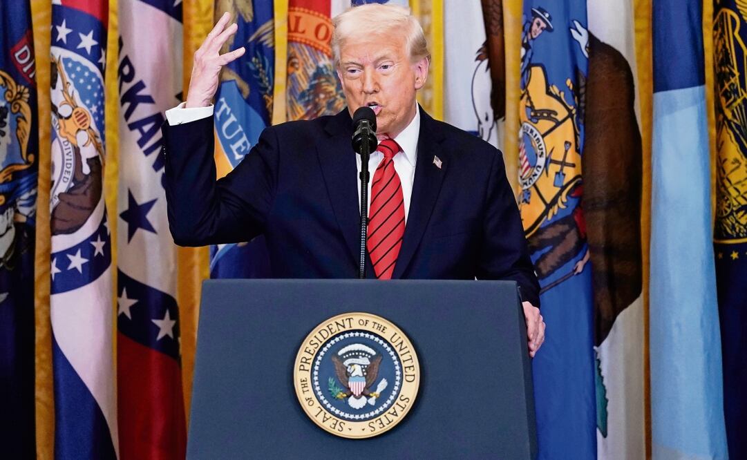El presidente Donald Trump en la Sala Este de la Casa Blanca en Washington, el 20 de marzo pasado. Foto: José Luis Magaña / AP