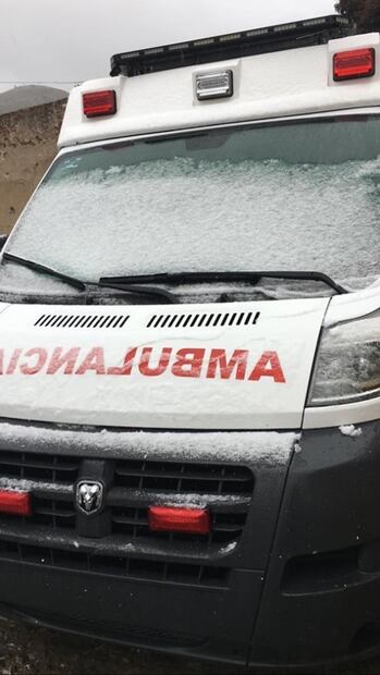 Real de Catorce se viste de blanco tras nevada 