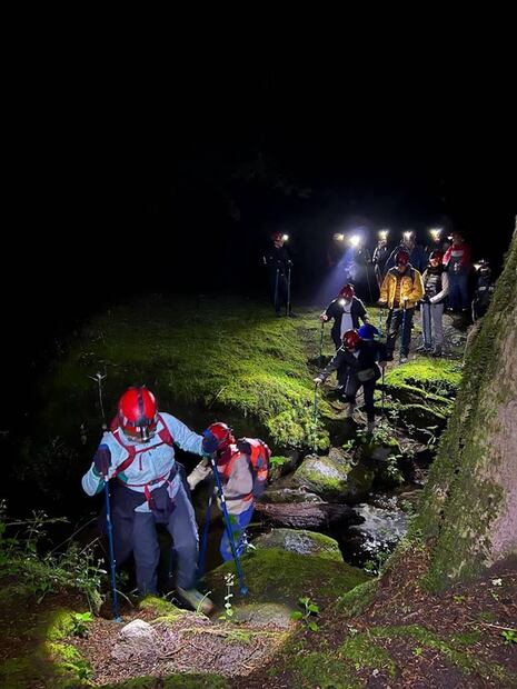 Caminata durante la madrugada