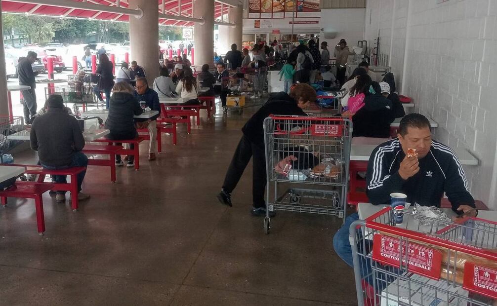 Zona de comida de Costco. Foto: Fernanda Rojas - EL UNIVERSAL