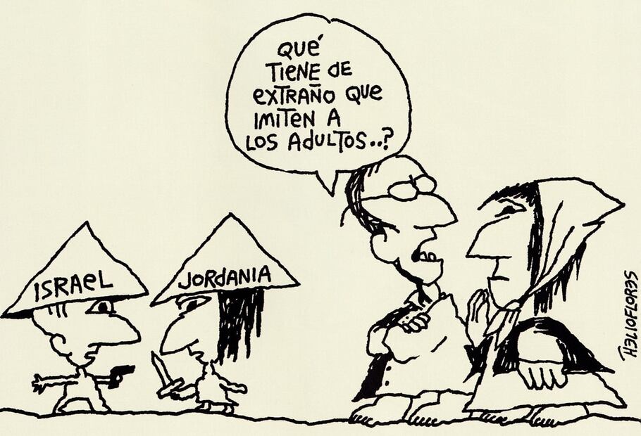 Caricatura “Juventud desenfrenada”, de 1966. Foto: Helioflores/50 años de cartones, crítica y humor.
