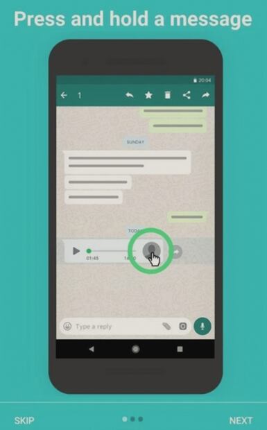 Escucha más rápido tus mensajes de voz de WhatsApp con esta app