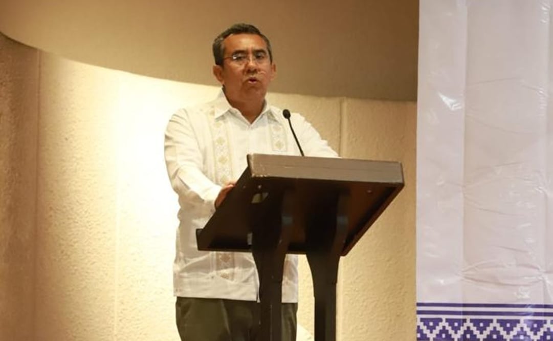 Consejero del INE, Jorge Montaño, en el Encuentro Nacional de Fiscales Electorales y el Impacto de las Reformas. Foto: Twitter @Montano_Ventura