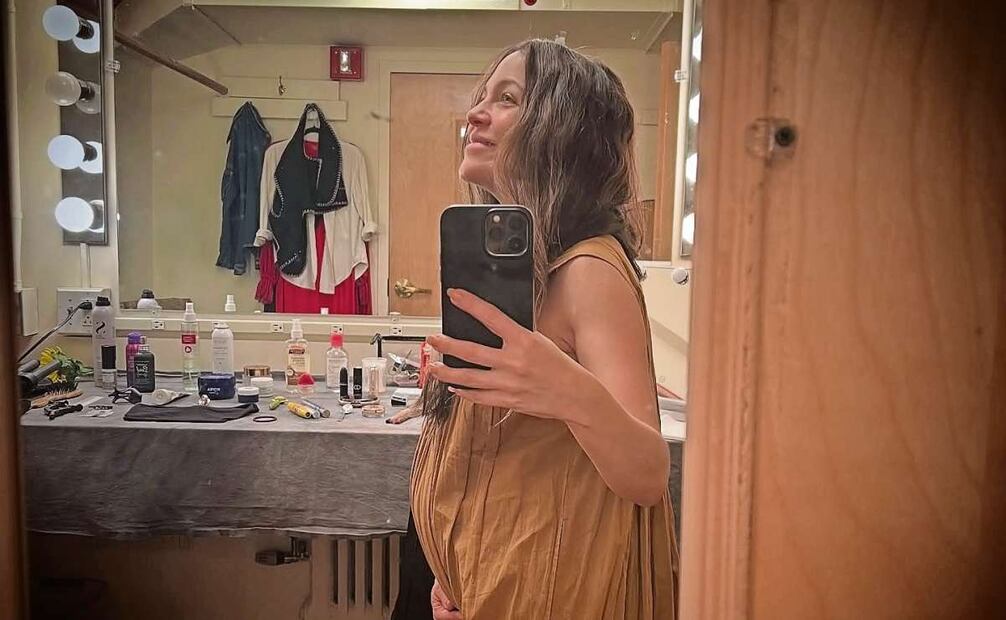 Natalia Lafourcade selfie. de su embarazo. Foto: Silvana Trevale / Instagram