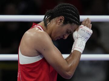 La boxeadora Imane Khelif asegura medalla en los Juegos Olímpicos de París
