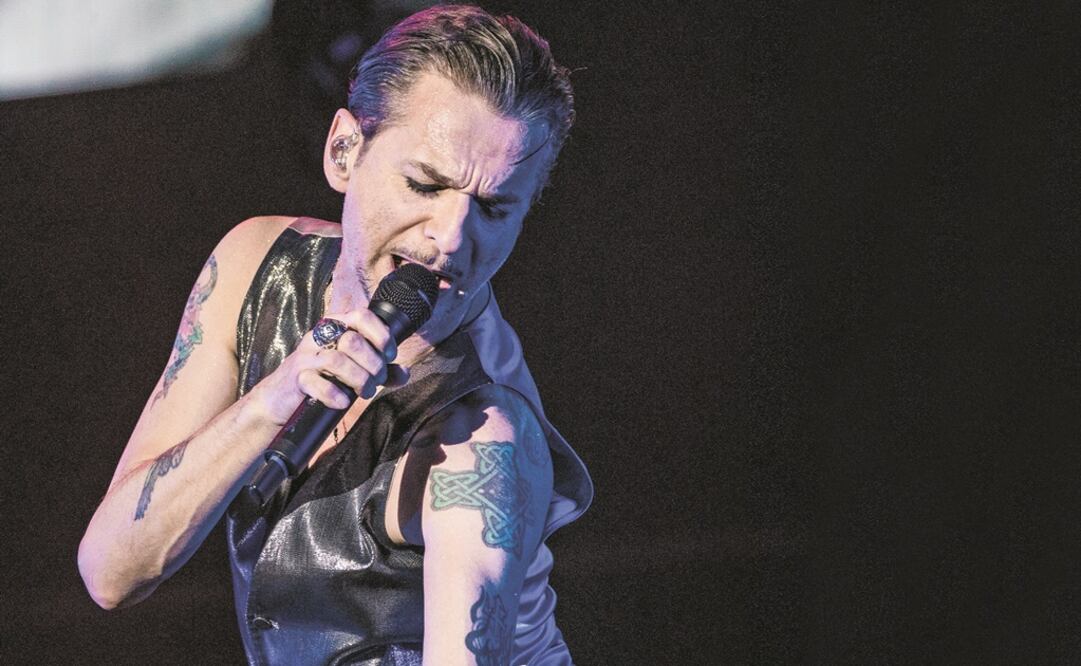 Dave Gahan, el vocalista, se acercó varias veces a saludar al público. (FOTOS: YADÍN XOLALPA. EL UNIVERSAL)