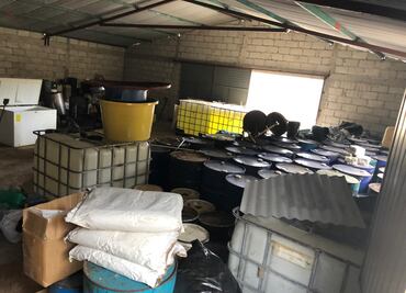 Elementos de la SSP de Veracruz desmantelan narcolaboratorio