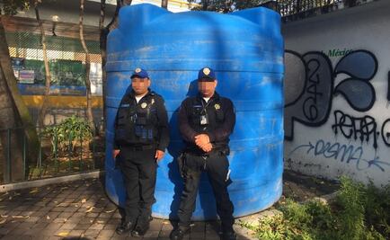 Vigilan tinaco para abastecer a Santa María la Ribera por megacorte de agua