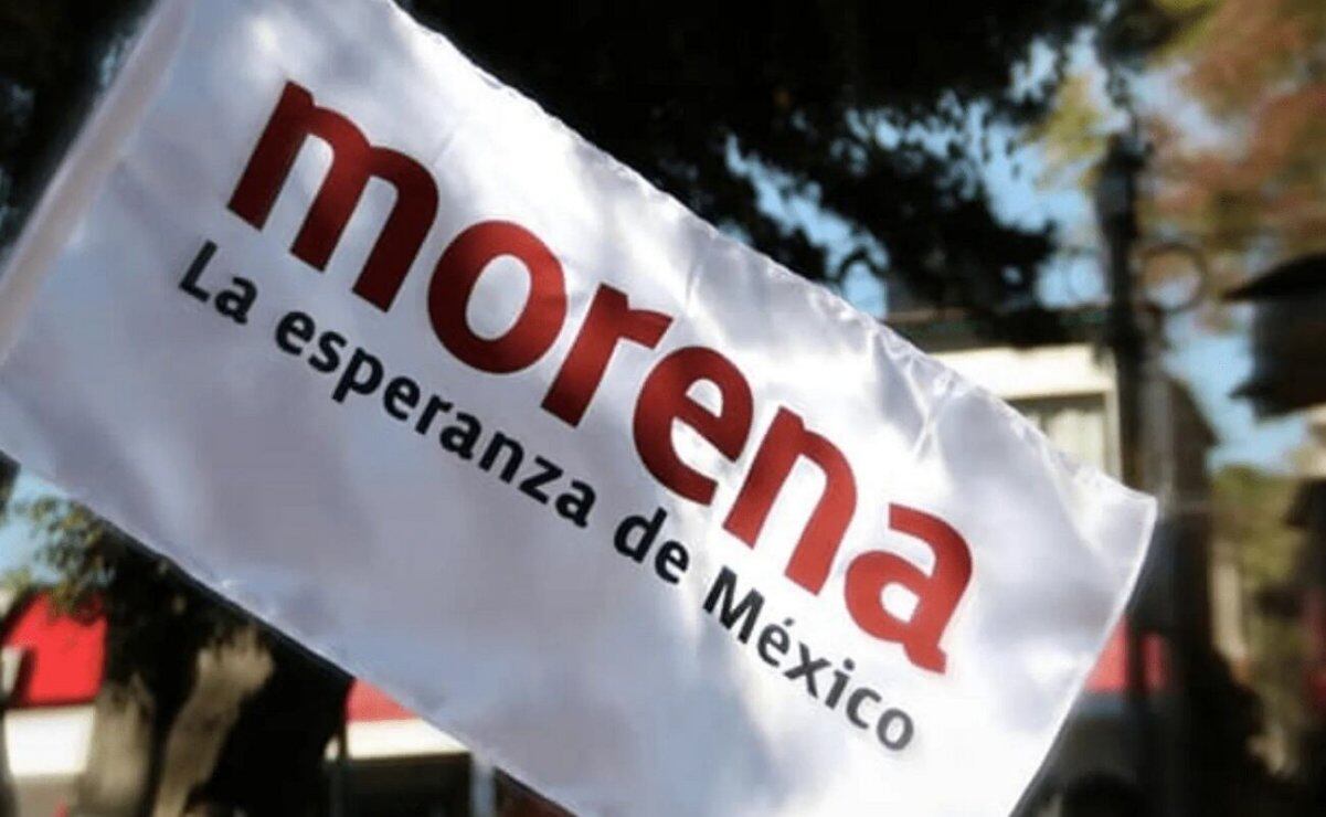 Bandera de Morena. Foto: Especial
