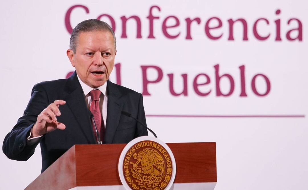 Arturo Zaldívar en la conferencia mañanera de Claudia Sheinbaum del 16 de diciembre de 2024, desde Palacio Nacional. Foto: Axel Sánchez|EL UNIVERSAL