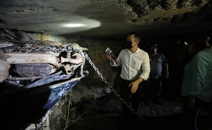 Hallan vocho en el drenaje de Monterrey, Nuevo León