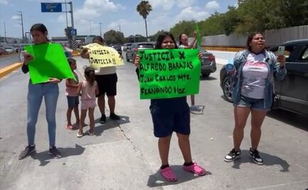 Familiares exigen liberar a tres detenidos por caso del Grupo Fugitivo; bloquean Puente Internacional Reynosa-Hidalgo