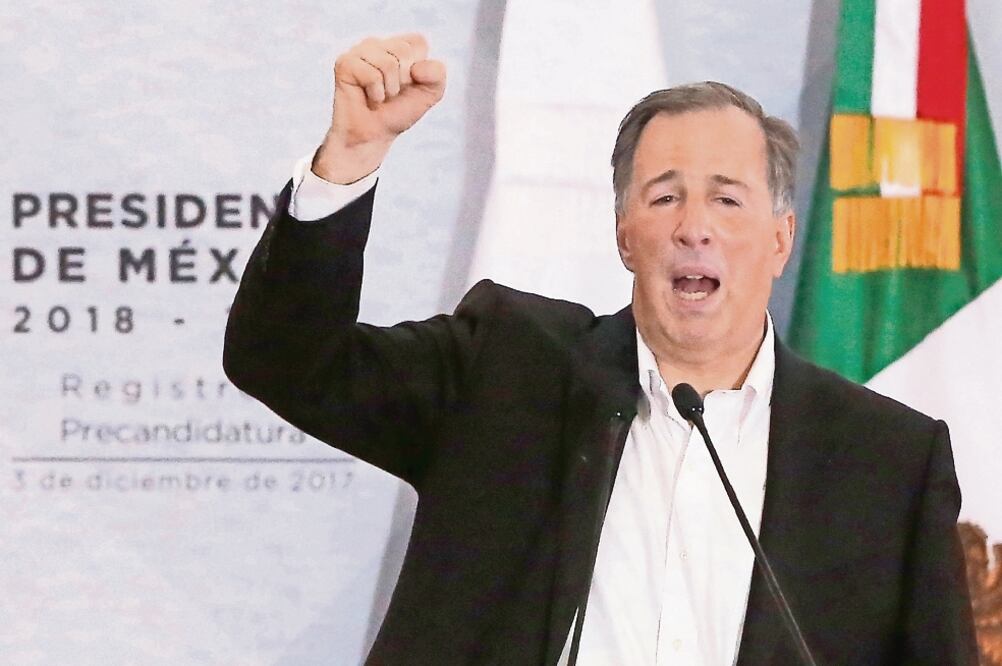 José Antonio Meade deseó feliz 2018 a los mexicanos y aseguró que este año será de caminar juntos para generar mejores condiciones para el país (ARCHIVO EL UNIVERSAL)