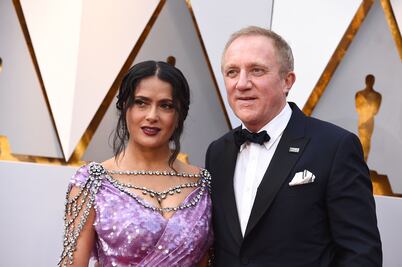 El vestido de Salma Hayek en los Premios Oscar 2018