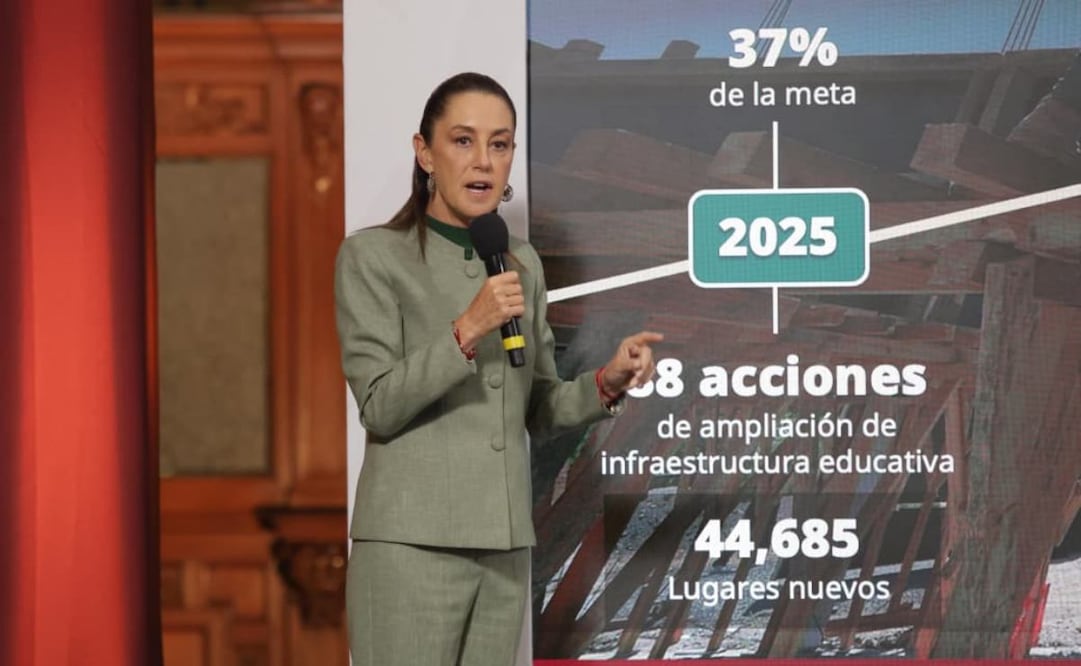 Claudia Sheinbaum Pardo en su conferencia matutina del 28 de octubre de 2025. Foto: Carlos Mejía / EL UNIVERSAL