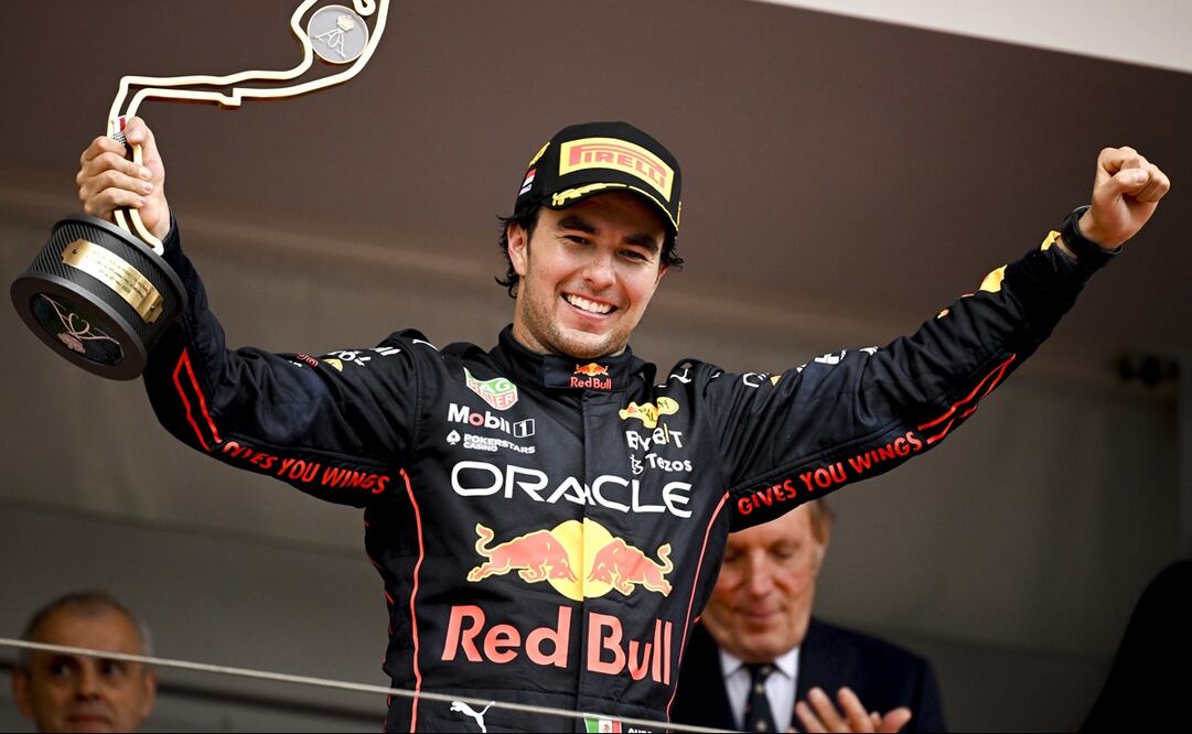 Checo Pérez ganando el GP de Mónaco - FOTO: EFE