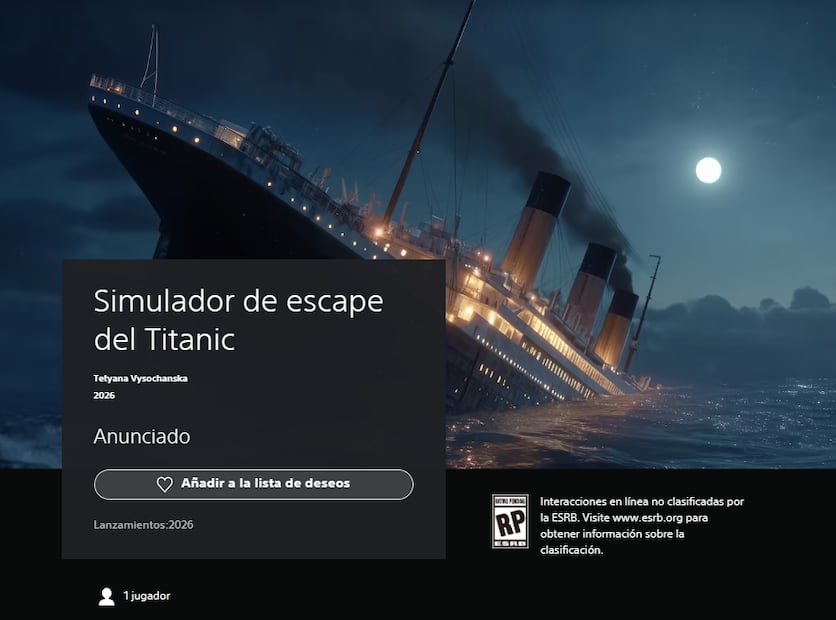 La compañía tiene previsto su lanzamiento para 2026. Foto: PlayStation Store