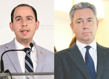 Marko Cortés y Gómez Morin se congratulan por candidatura para el PAN