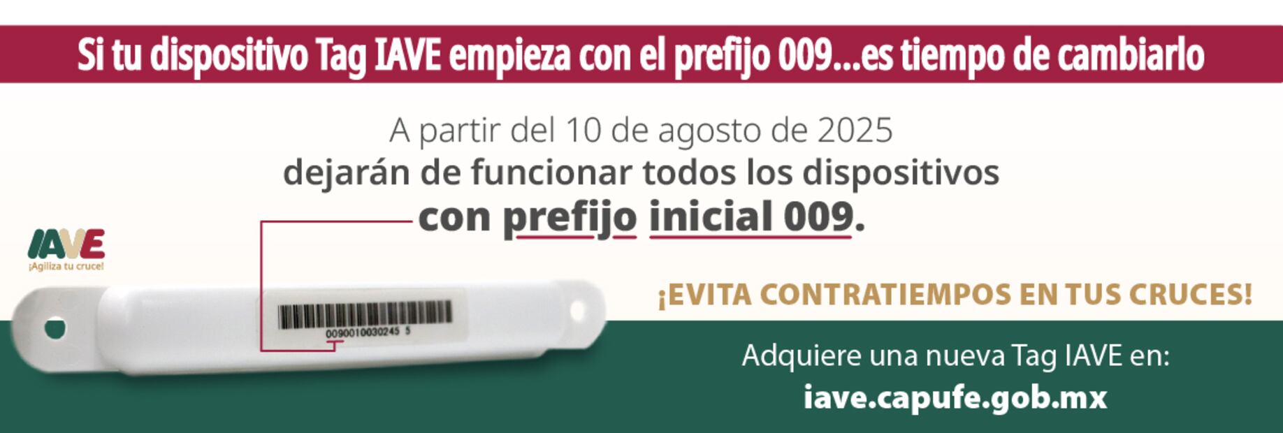 Renueva tu TAG IAVE en sencillos pasos. Foto: Capufe