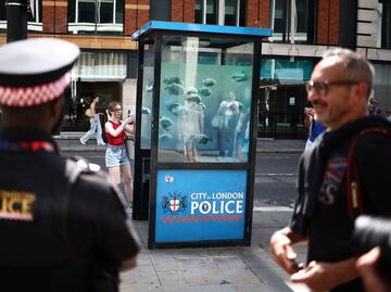 Banksy cierra una semana de sorpresas con otra obra de la serie del 'zoo de Londres'