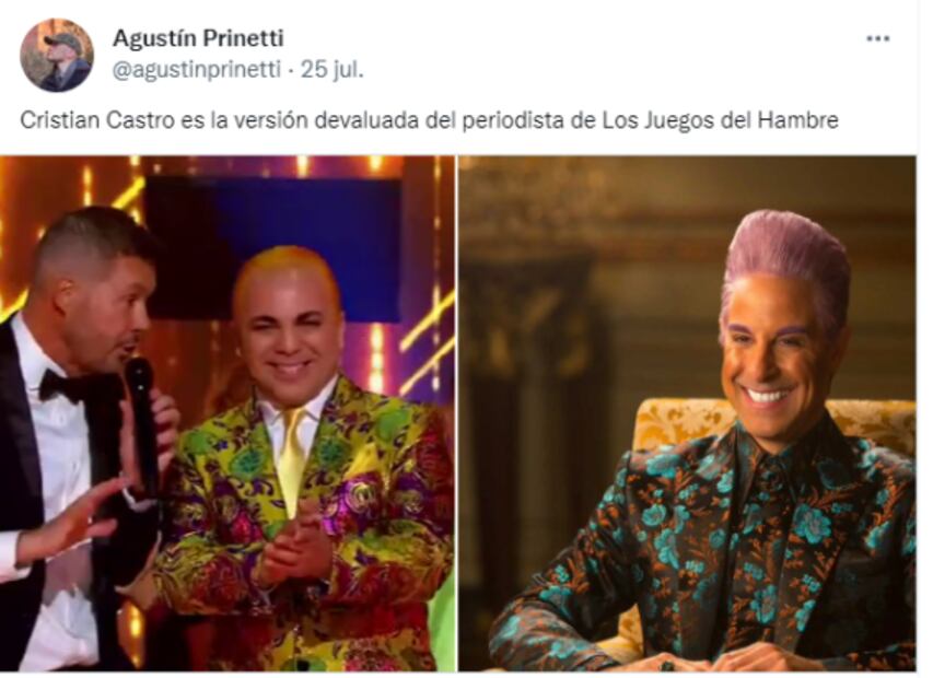 Cristian Castro, de cabello morado y más parecido al "Loco Valdés"