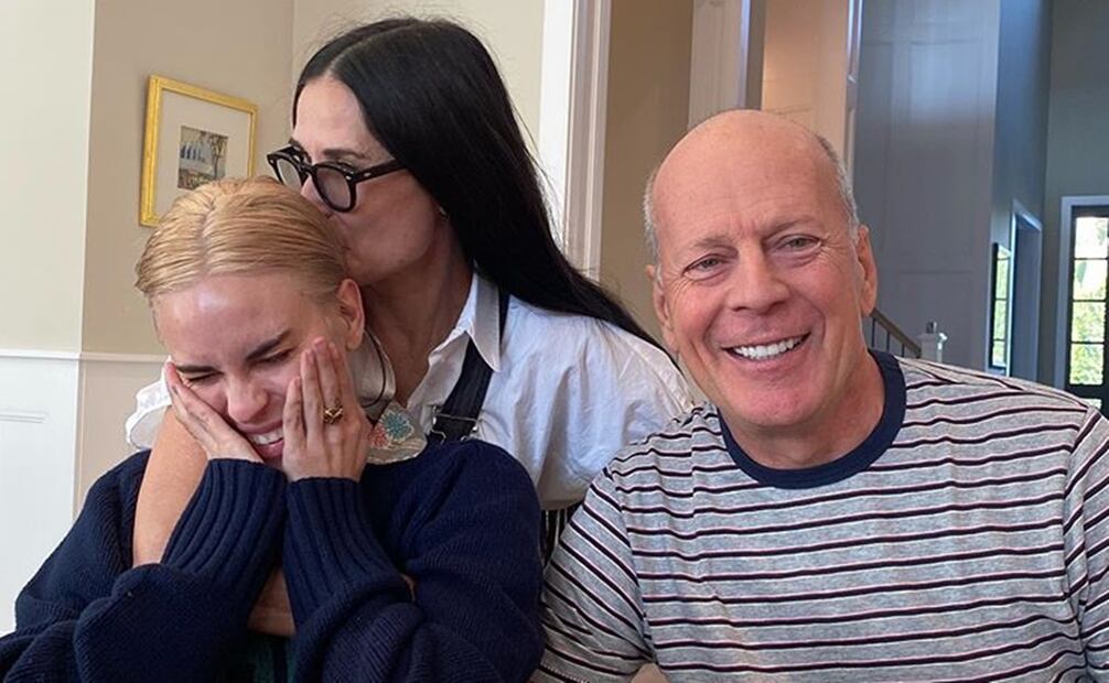 Bruce Willis, Demi Moore y Tallulah. Foto: Instagram