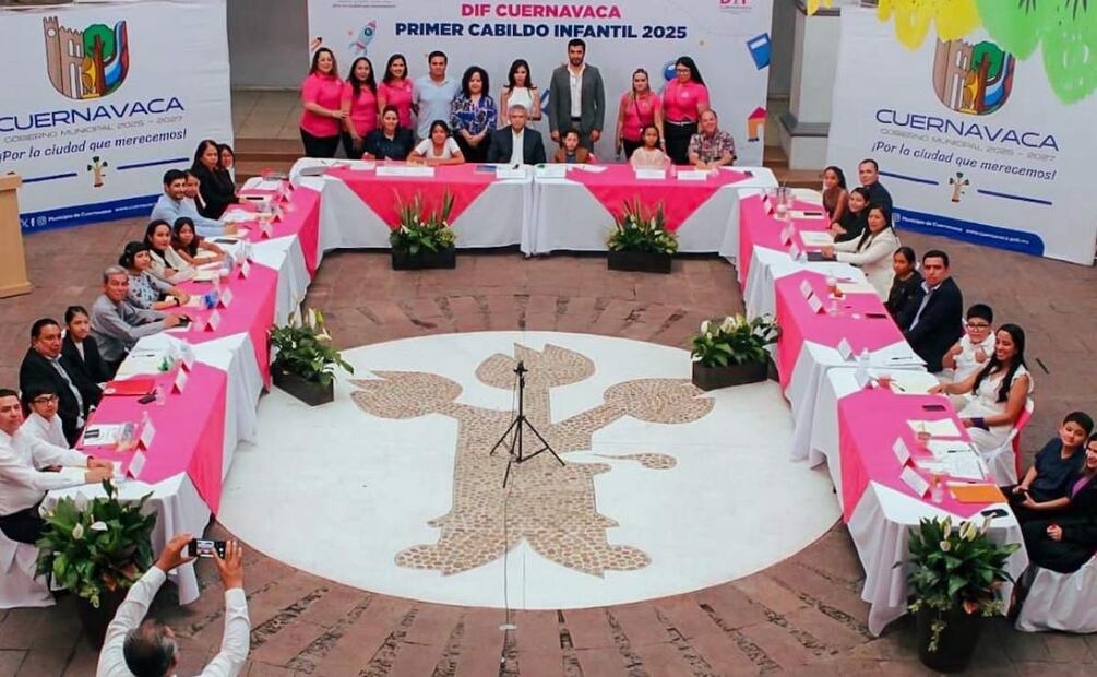 Primer Cabildo Infantil 2025 en Morelos, donde piden implementar botones antibullying para menores en espacios públicos (07/03/2025). Foto: Especial