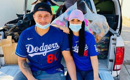 Pelotero mexicano, Víctor González regaló juguetes a niños de Tuxpan