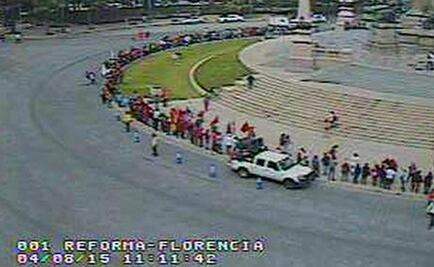 Antorchistas realizan mitin en Ángel