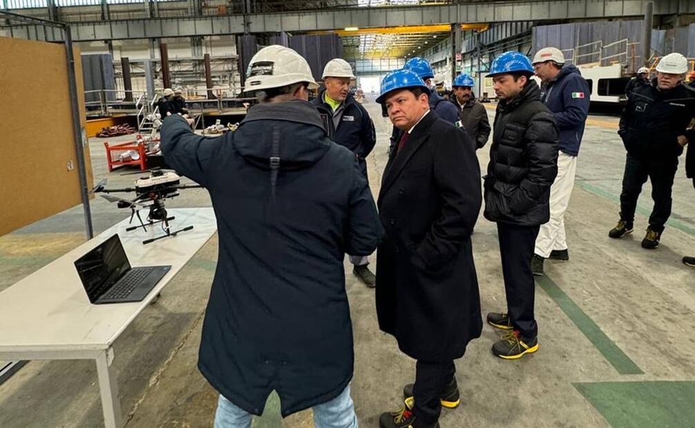 Joaquín Díaz Mena, gobernador de Yucatán, en su visita a Itialia para iniciar gestiones de construcción de astillero en el estado / Foto: Especial