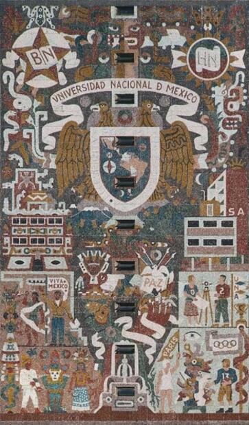 El mural de 4 mil metros cuadrados construido con piedras de todo México