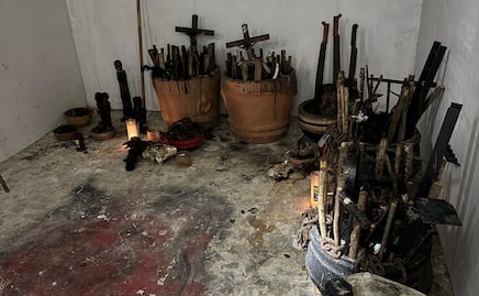 Hallan altar con cráneos humanos en casa de excolaborador de Cuauhtémoc Blanco; detienen a presunto escolta del exfuncionario