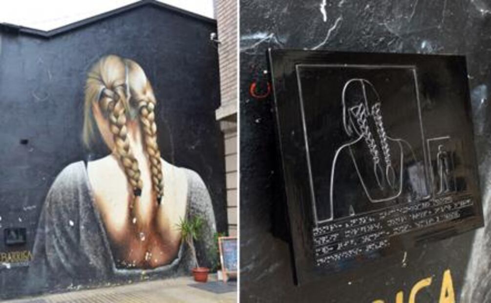 Crean el primer circuito de murales para débiles visuales