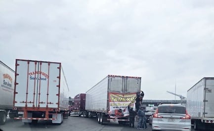 Transportistas protestan en casetas México-Querétaro y México-Pachuca; exigen frenar extorsiones y asesinatos