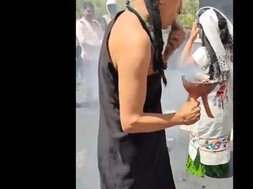 VIDEO Realizan sacrificio de gallina en el Senado… y senador de Morena justifica "usos y costumbres"