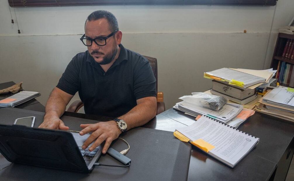 Rubén Jiménez abogado defensor de víctimas de violencia vicaria, apoyo con el colectivo CESODI, Tijuana, Baja California a 11 de septiembre 2024. Foto: Ana Alicia Osorio / Aimee Melo / Cyntia Castillejos