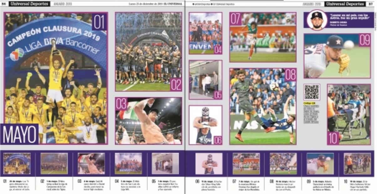 Anuario El UNIVERSAL Deportes: Lo mejor del mes de mayo