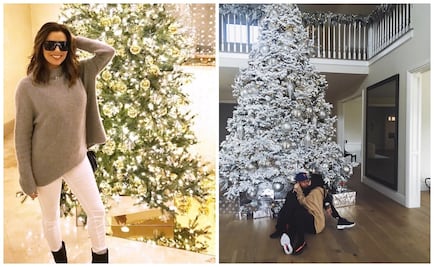 Famosos presumen sus árboles de Navidad 