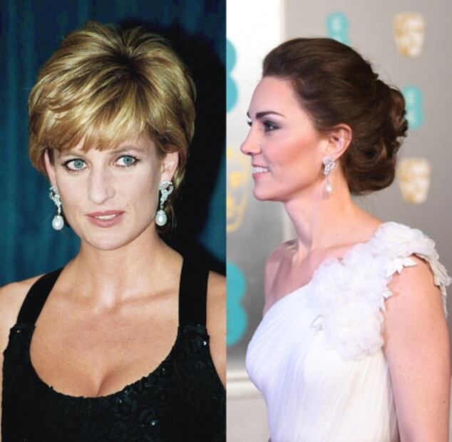 Kate Middleton rinde homenaje a la princesa Diana en los premios BAFTA 2019