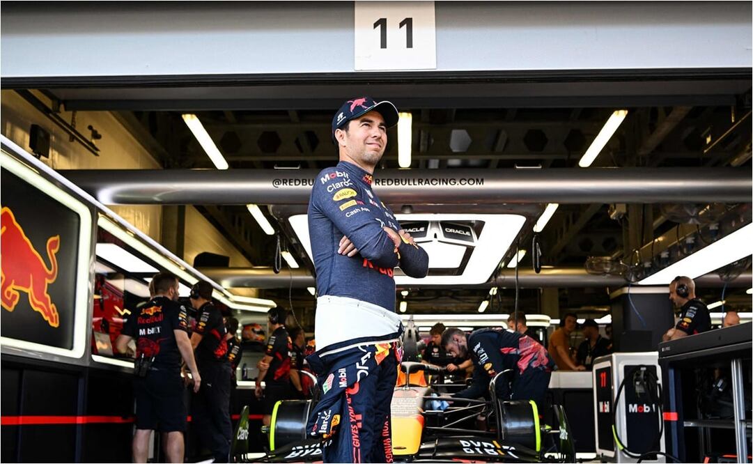 Checo Pérez terminó primero en la práctica libre 3 del Gran Premio de Azerbaiyán / FOTO: AFP