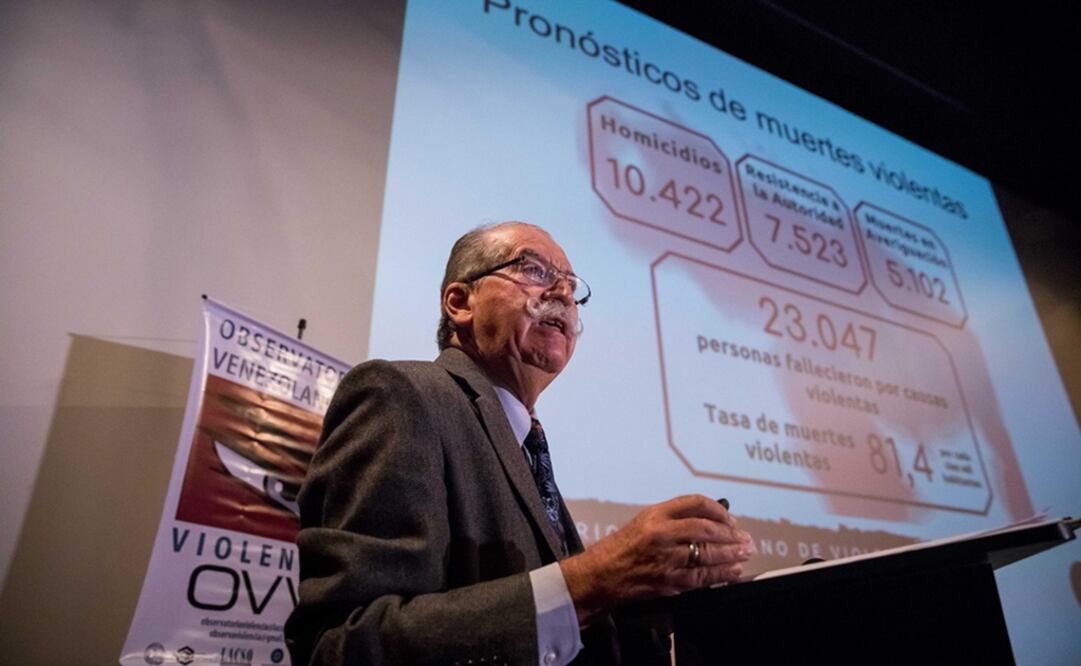 Roberto Briceño León, director de Observatorio Venezolano de Violencia (OVV). Foto: EFE