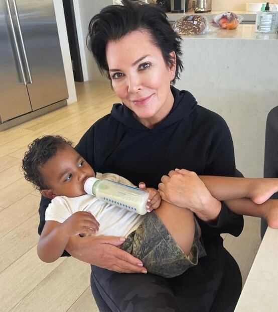 Kris Jenner y su nieto de cinco años, Psalm.
Foto: Instagram