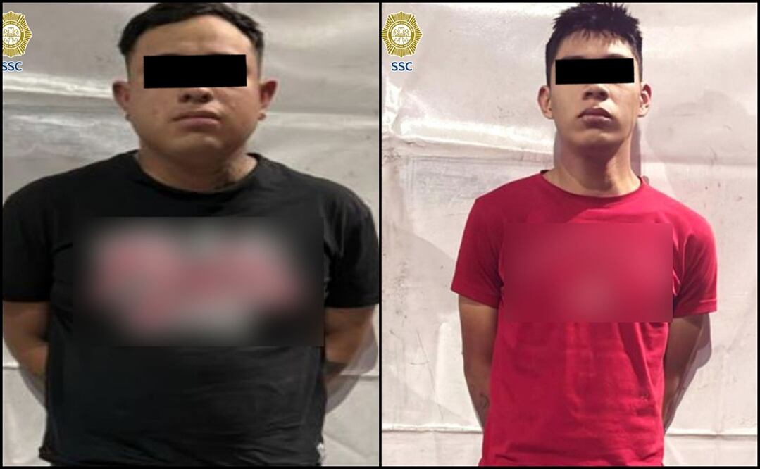 Los detenidos por el robo a casa del reguetonero "El Bogueto". Foto: Secretaría de Seguridad Ciudadana