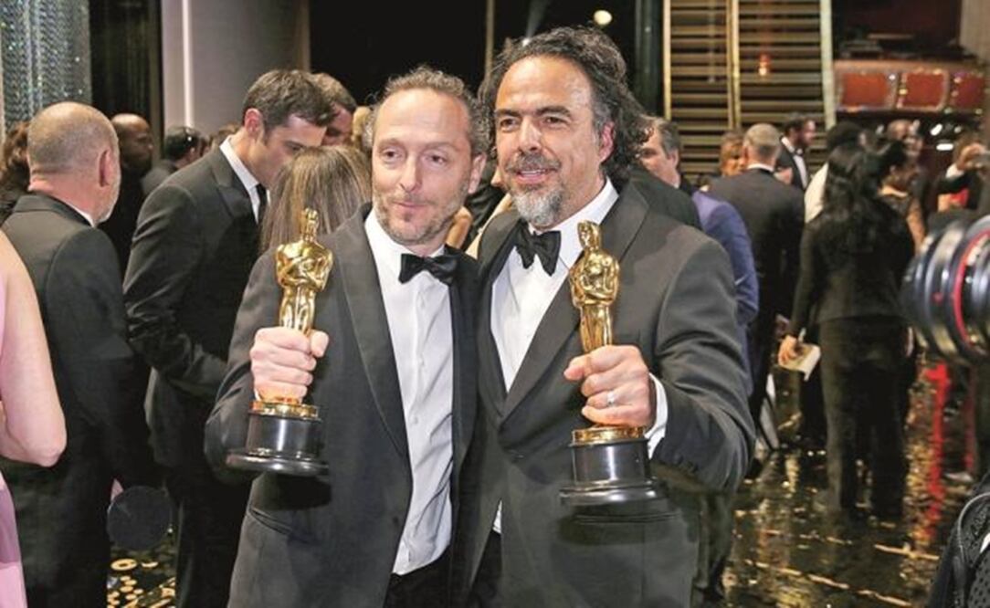 Emmanuel Lubezki (left) & Alejandro G. Iñárritu (right) at the 88th Academy Awards – File photo/EL UNIVERSAL