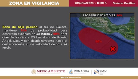 Además de "Adrián", prevén otro ciclón tropical en el Pacífico