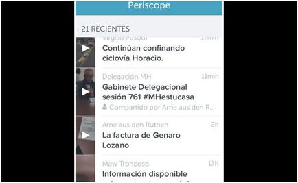 Suman seis quejas contra uso de Periscope: CDH