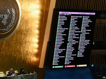 Asamblea General de la ONU pide un "alto el fuego humanitario" en Gaza