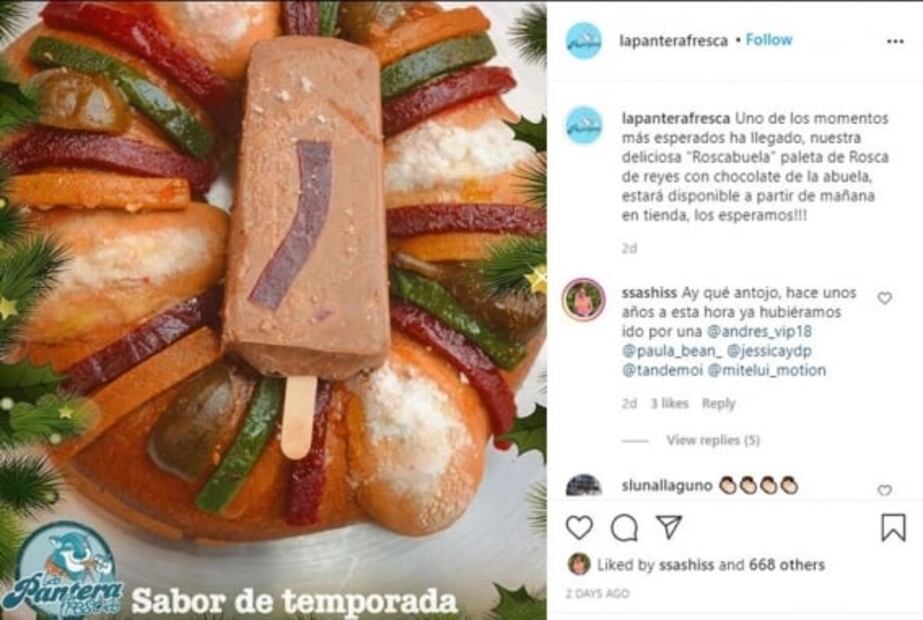 Continúa la temporada glotona con las paletas de rosca de reyes