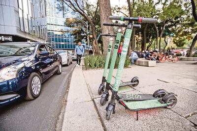 Retiran 170 scooters de la empresa Grin en CDMX 